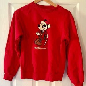 Disney Red Mickey Mouse Sweatshirt